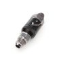 DeatschWerks 10AN Male Flare Quick Disconnect Dry Break Fitting - 2 Pieces Anodized Matte Black