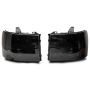 Raxiom S518299 07-14 GMC Sierra 1500/2500 HD/3500 HD Axial OEM Rep Headlights- Chrome Housing- Smoked Lens