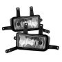 SPYDER 9031588 OEM Fog Lights W/Chrome trim Cover and Switch - Clear