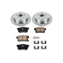 PowerStop KOE3098 OE Stock Replacement Low-Dust Ceramic Brake Pad and Rotor Kit