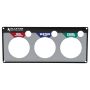 ALLSTAR PERFORMANCE ALL80127 Repl 3 Gauge Panel OP/WT/FP