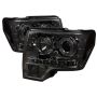 SPYDER 5010254 Projector Headlights - LED Halo - Smoke