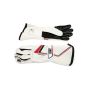 OMP RACING, INC. OMPIB0-0772-A01-020-XS Tecnica Gloves White X Small