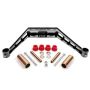 BMR 79-93 Ford Mustang Transmission Crossmember TH400 / T-56 - Black Hammertone