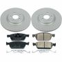 PowerStop CRK8175 Genuine Geomet Coated Rotor and Low-Dust Ceramic Brake Pad Kit