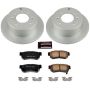PowerStop CRK5212 Genuine Geomet Coated Rotor and Low-Dust Ceramic Brake Pad Kit