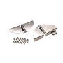 Kentrol 76-95 Jeep CJ/Wrangler YJ Windshield Hinge Pair - Polished Silver
