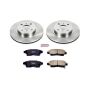 PowerStop KOE1151 OE Stock Replacement Low-Dust Ceramic Brake Pad and Rotor Kit