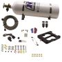 Nitrous Express 40080-15 Q-JET/HOLLEY SPREAD BORE HITMAN (100-150-200HP) WITH 15LB BOTTLE