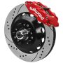 Wilwood 140-17089-DR Forged 6 Piston Red Superlite Caliper, SRP 72 Vane Vented Spec37 Drilled & Slotted Rotor - 1
