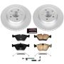 PowerStop CRK5298 Genuine Geomet Coated Rotor and Carbon-Fiber Ceramic Brake Pad Kit