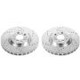 PowerStop EBR895XPR PowerStop Evolution Performance Drilled, Slotted & Plated Brake Rotor Pair