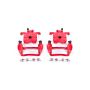 PowerStop S2066A Red Powder Coated Calipers