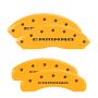 MGP 14240SCA5YL 4 Caliper Covers Engraved Front & Rear Gen 5/Camaro Yellow finish black ch