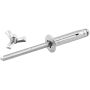 ALLSTAR PERFORMANCE ALL18184 Sm Hd Rivet 250Pk Silver Flange Type Alum Mandrel