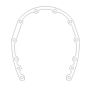 Cometic Gasket C5533-020 Cometic Chevrolet Gen-1 Small Block V8 .020in Rubber Coated Steel Timing Cover Gasket