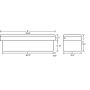 Tradesman 86400 Steel Cross Bed Truck Tool Box (70in.) - White