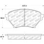 StopTech Street Touring 01-05 Miata w/ Sport Suspension Front Brake Pads D890