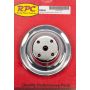 RACING POWER CO-PACKAGED RPCR9604 Chrome Steel Water Pump Pulley Long SBC 6.3 Dia