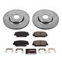 PowerStop K7673 Z23 Daily Driver Carbon-Fiber Ceramic Brake Pad and Drilled & Slotted Rotor Kit