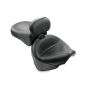 Mustang Motorcycle 79221 Mustang 99-11 Yamaha V-Star 1100 Custom Wide Touring 2PC Seat w/Driver Backrest - Black