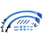 Moroso 72754 Chevrolet Big Block Ignition Wire Dress-Up Kit - HEI - Blue Max - Spiral Core