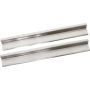 Kentrol 07-18 Jeep Wrangler JK Entry Guards Pair 2 Door - Polished Silver