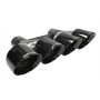 Corsa Performance 14062BLK Quad 4.5in. Black PVD Pro-Series Tip Kit (Clamps Included)