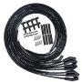 Moroso 73853 Universal 135 Degree Plug Boot Black Ultra 40 Wire Set Kit