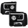 SPYDER 5084507 Light Bar Projector Headlights - Black