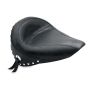 Mustang Motorcycle 75490 Mustang 84-06 Harley Standard Rear Tire Touring Solo Seat w/Studs - Black
