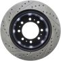 Stoptech 127.67080L Sport Drilled & Slotted Rotor - Front Right