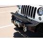 Road Armor 5072F3B 07-18 Jeep Wrangler JK Stealth Front Winch Bumper w/Bar Guard Mid Width - Tex Blk