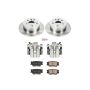 PowerStop KCOE3068 OE Stock Replacement Low-Dust Ceramic Brake Pad, Rotor and Caliper Kit