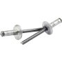 ALLSTAR PERFORMANCE ALL18070 Med Hd Rivet Silver 250pk Multi Grip Alum