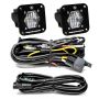 Baja Designs 387808 S1 Black Flush Mount LED Light Pod Reverse Kit
