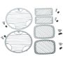 Kentrol 97-06 Jeep Wrangler TJ Billet Style Light Kit 6 Pieces - Polished Silver