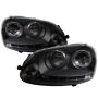 SPYDER 5012098 Projector Headlights - LED Halo - DRL - Black