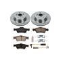 PowerStop KOE5323 OE Stock Replacement Low-Dust Ceramic Brake Pad and Rotor Kit