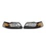 Raxiom 99-04 Mustang Axial Series OEM Style Replacement Headlights- Black Housing (Clear Lens)