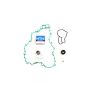 Athena P400270475007 Water Pump Gasket Kits