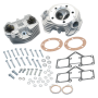 S&S Cycle 90-1497 Super Stock 3-5/8in Bore O-Ring Style Single Plug Cylinder Head Kit - Natural