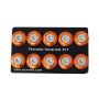NRG Fender Washer Kit w/Rivets For Plastic (Orange) - Set of 10