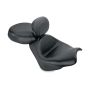 Mustang Motorcycle 79341 Mustang 02-08 Honda VTX1800 Retro, S, T Wide Touring 2PC Seat w/ Driver Backrest - Black