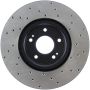 Stoptech 128.46064R 03-06 Mitsubishi Lancer Evo AWD Drilled Right Front Rotor