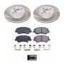 PowerStop SC6508 Semi-Coated Rotor and Low-Dust Ceramic Brake Pad Kit