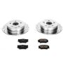 PowerStop K4670 Z23 Daily Driver Carbon-Fiber Ceramic Brake Pad and Drilled & Slotted Rotor Kit