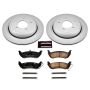 PowerStop CRK1368 Genuine Geomet Coated Rotor and Low-Dust Ceramic Brake Pad Kit