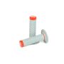 Renthal G209 Soft/Firm MX Dual Compound Grips Tapered 1/2 Waffle - Gray/Red