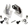 Kentrol 87-95 Jeep Wrangler YJ Mirror Relocation Bracket Pair - Polished Silver
